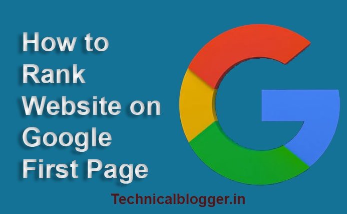 How to Rank Website on Google First Page
